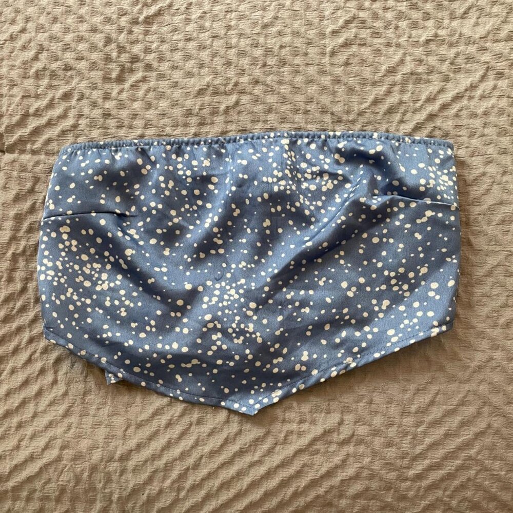 Size Small Blue Bandana Top